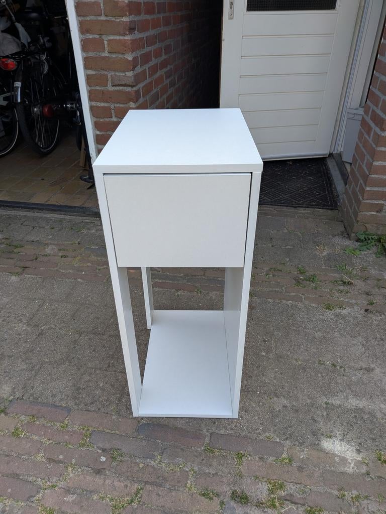 vidaXL Computertorenstandaard met lade 30x44x74 cm wit, Huis en Inrichting, Ophalen, Nieuw