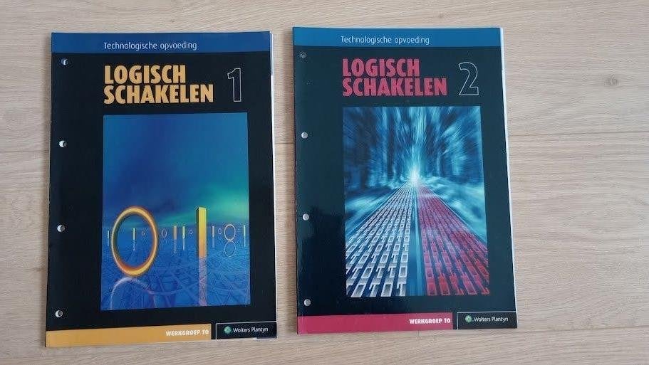 2 schoolboeken 'logisch schakelen' Technologie, Ophalen, Beta, Gelezen