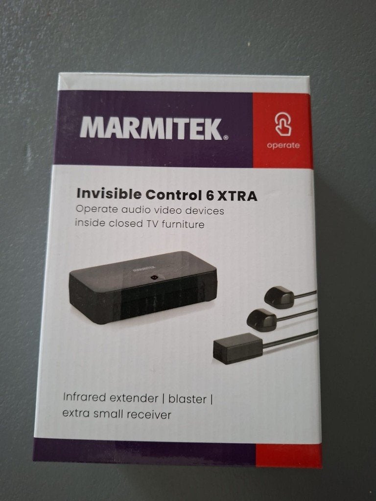 Marmitek Invisible Control 6 XTRA infraroodverlenger, Ophalen of Verzenden, Zo goed als nieuw, Tv