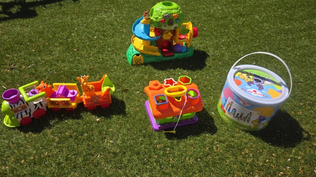 baby- en peuterspeelgoed: ballenboom VTech, trein, vormen, Ophalen, Zo goed als nieuw, Overige typen, Met geluid