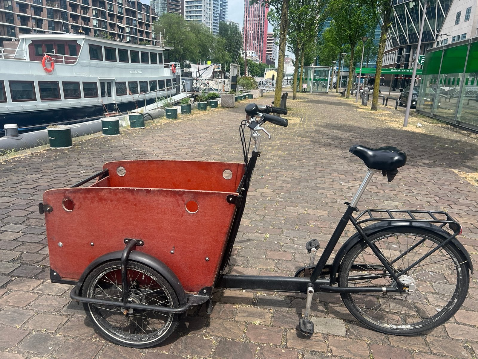 Babboe Big bakfiets gecontroleerd + maxi cosi stoel +adaptor, Fietsen en Brommers, Fietsen | Bakfietsen, Ophalen, Zo goed als nieuw