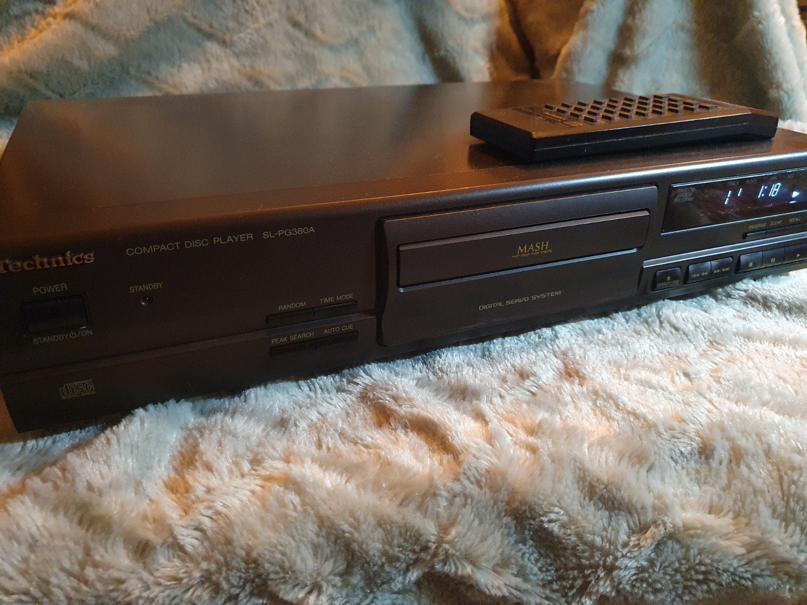 Technics SL-PG380A Compact Disc Speler met Afstandsbediening, Ophalen, Gebruikt, Technics