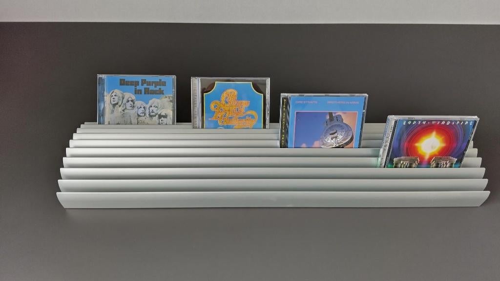 CD / DVD REK ALUMINIUM, Nieuw, Ophalen of Verzenden, Metaal, 25 tot 75 discs
