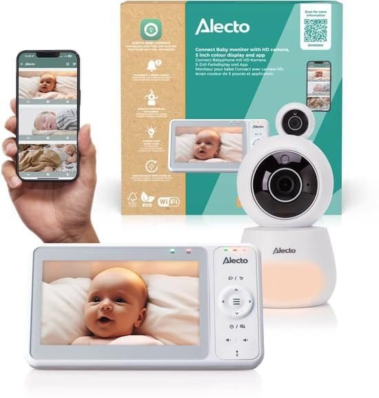 Alecto DVM2060 babyfoon met camera en app – 5 inch, Triple J Online, Info@triplejonline.nl, De Spinnekop 9