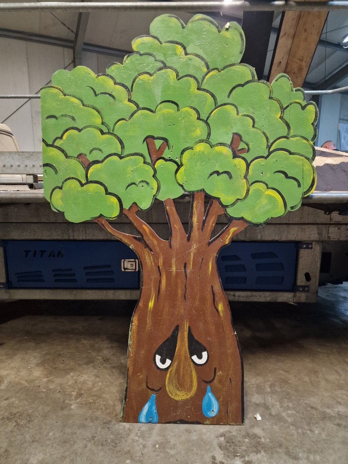 Grote set handgemaakte decoratie voor sprookjesbos/carnaval, Ophalen, Fantasie, Gebruikt, Handgemaakt