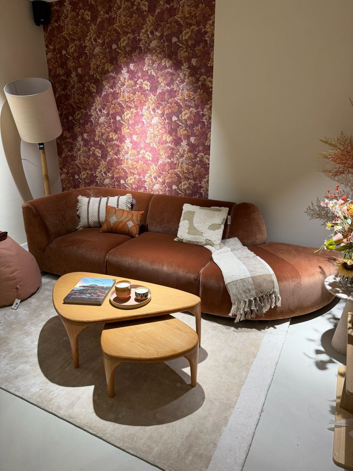 HKliving - Jax elementenbank Magnolia, Ophalen, 250 tot 300 cm, HKliving, 75 tot 100 cm
