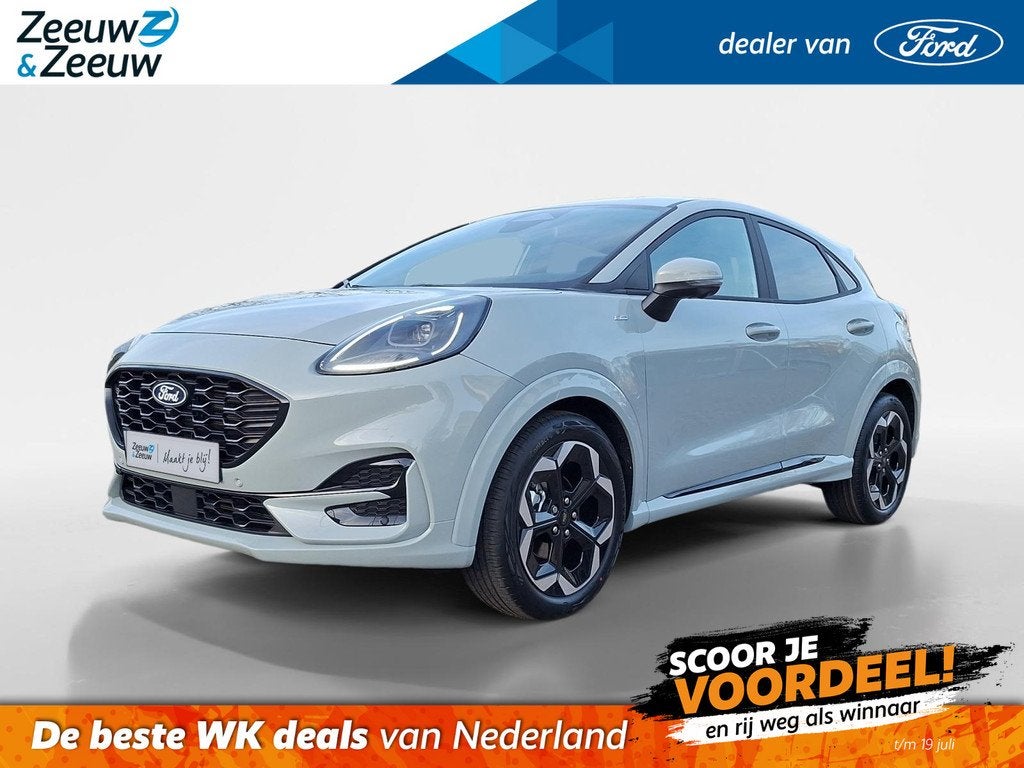 Ford Puma 1.0 EcoBoost Hybrid ST-Line X | €5.000,- Korting, Auto's, Ford, Bedrijf, Te koop, Puma, 360° camera, ABS, Achteruitrijcamera