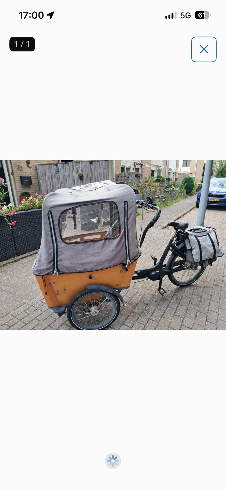 Vogue carry 3 bakfiets electrisch opknapper met bezorgen!!, Ophalen, Zo goed als nieuw, 4 kinderen of meer