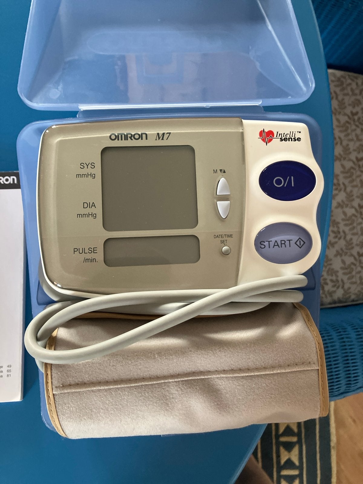 Omron M7 Intelli Sense Bloeddrukmeter, Ophalen of Verzenden, Zo goed als nieuw, Overige typen
