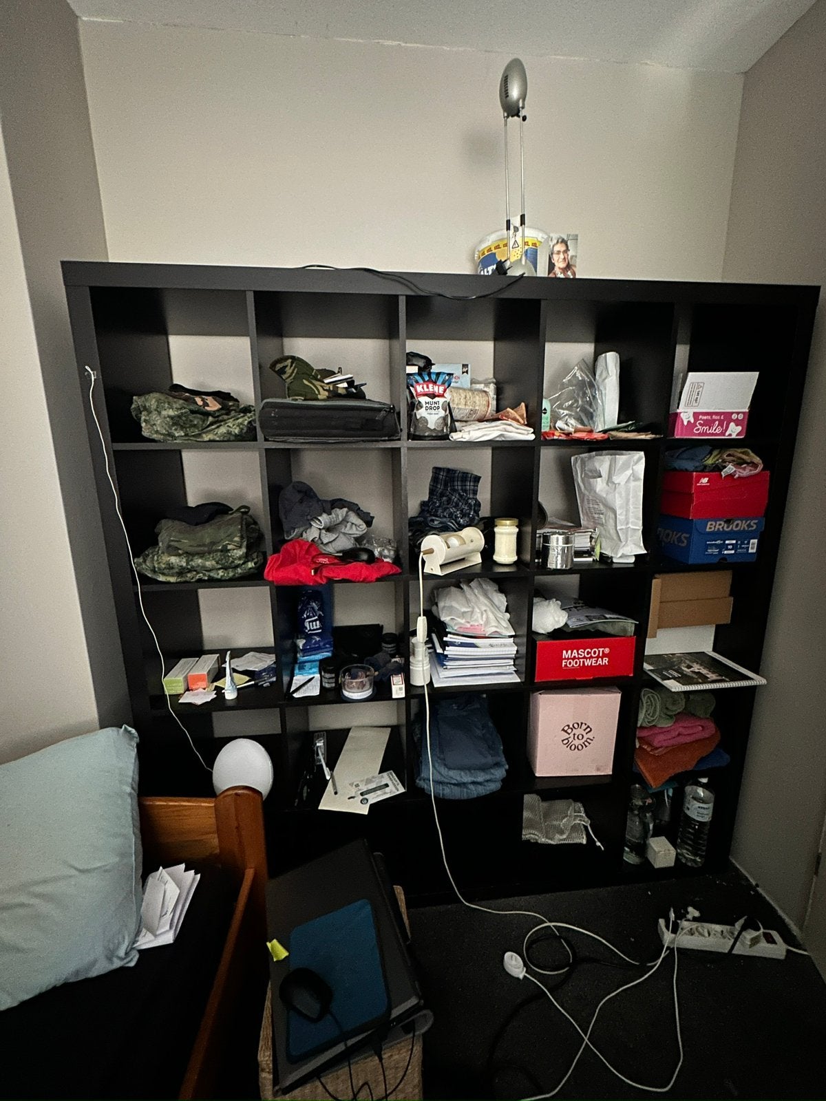 IKEA Kallax Kast 5x5 vakken - Zwart, Ophalen, Met plank(en), Gebruikt, 150 tot 200 cm