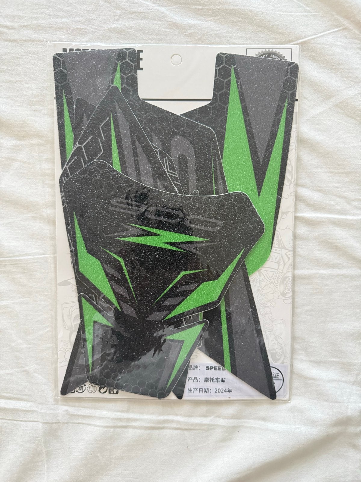 Kawasaki Z900 Tank Pad Sticker Groen/Zwart, Motoren, Accessoires | Stickers, Ophalen of Verzenden