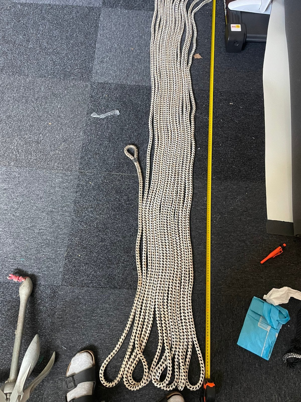 Schoot lijn, Ophalen, Gebruikt, Toebehoren