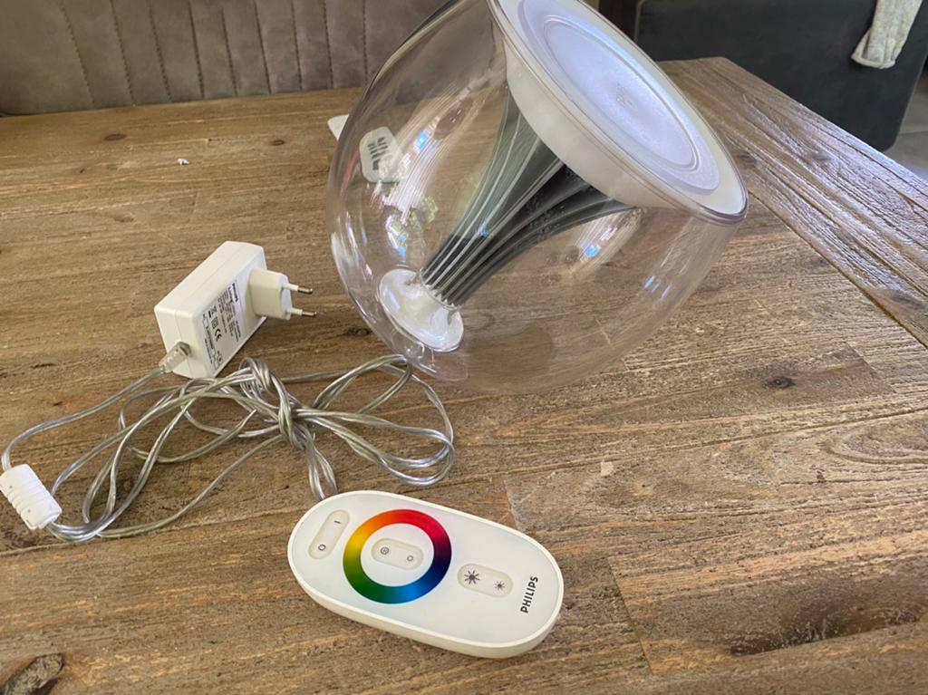 Philips LivingColors LED-tafellamp, Ophalen of Verzenden, Zo goed als nieuw, Metaal of Aluminium, Led
