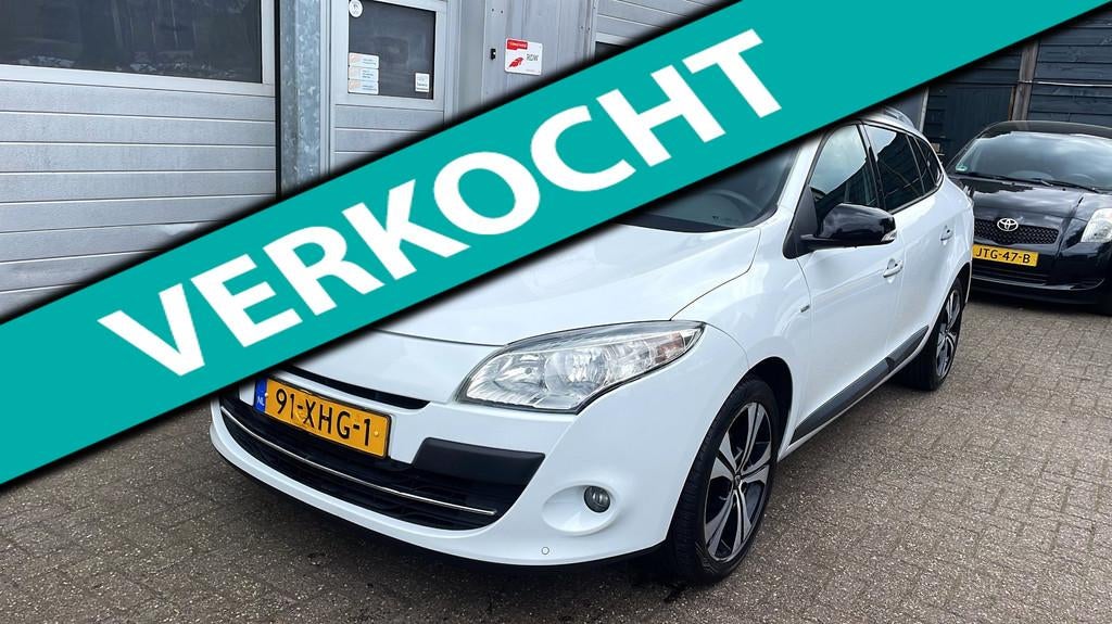 Renault Mégane Estate 1.4 TCe Bose-Leder-Navi-Clima-Cruise, Voorwielaandrijving, Euro 5, Gebruikt, Zwart