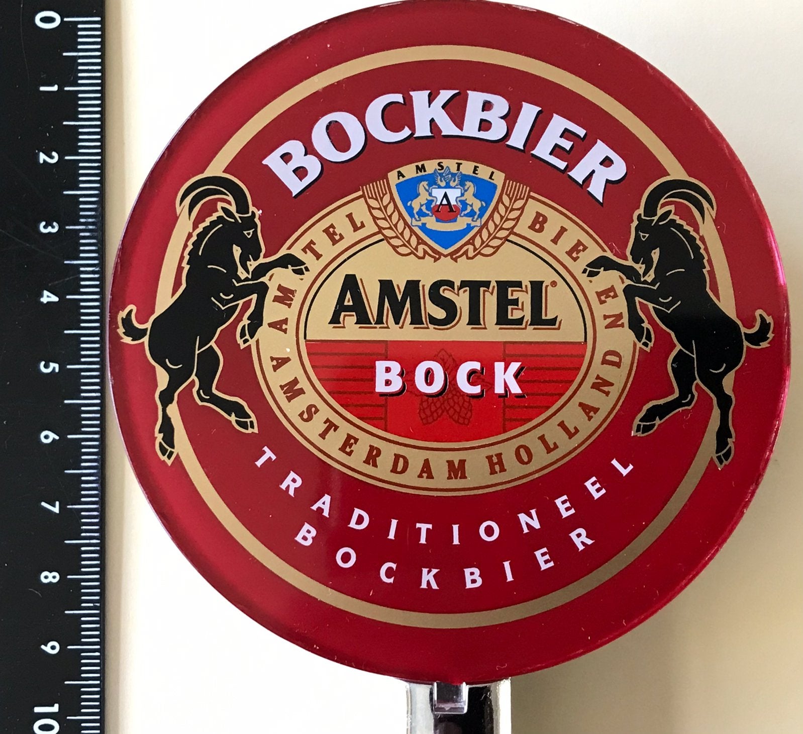 Oude AMSTEL BOCK BIER TAP IN NIEUWSTAAT, Verzamelen, Ophalen of Verzenden, Zo goed als nieuw