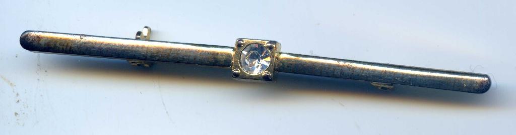 Oude Speld / Brosche  met Steentje, Verzenden, Zilver, Overige materialen