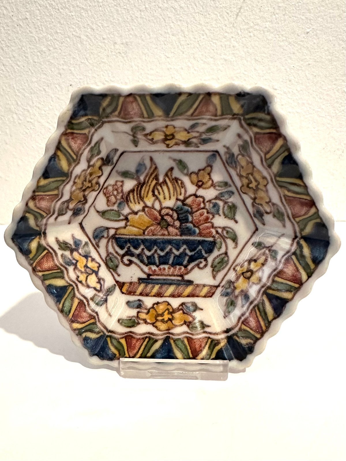 Miniatuur schaaltje van Tichelaar Makkum, 10cm, Verzenden