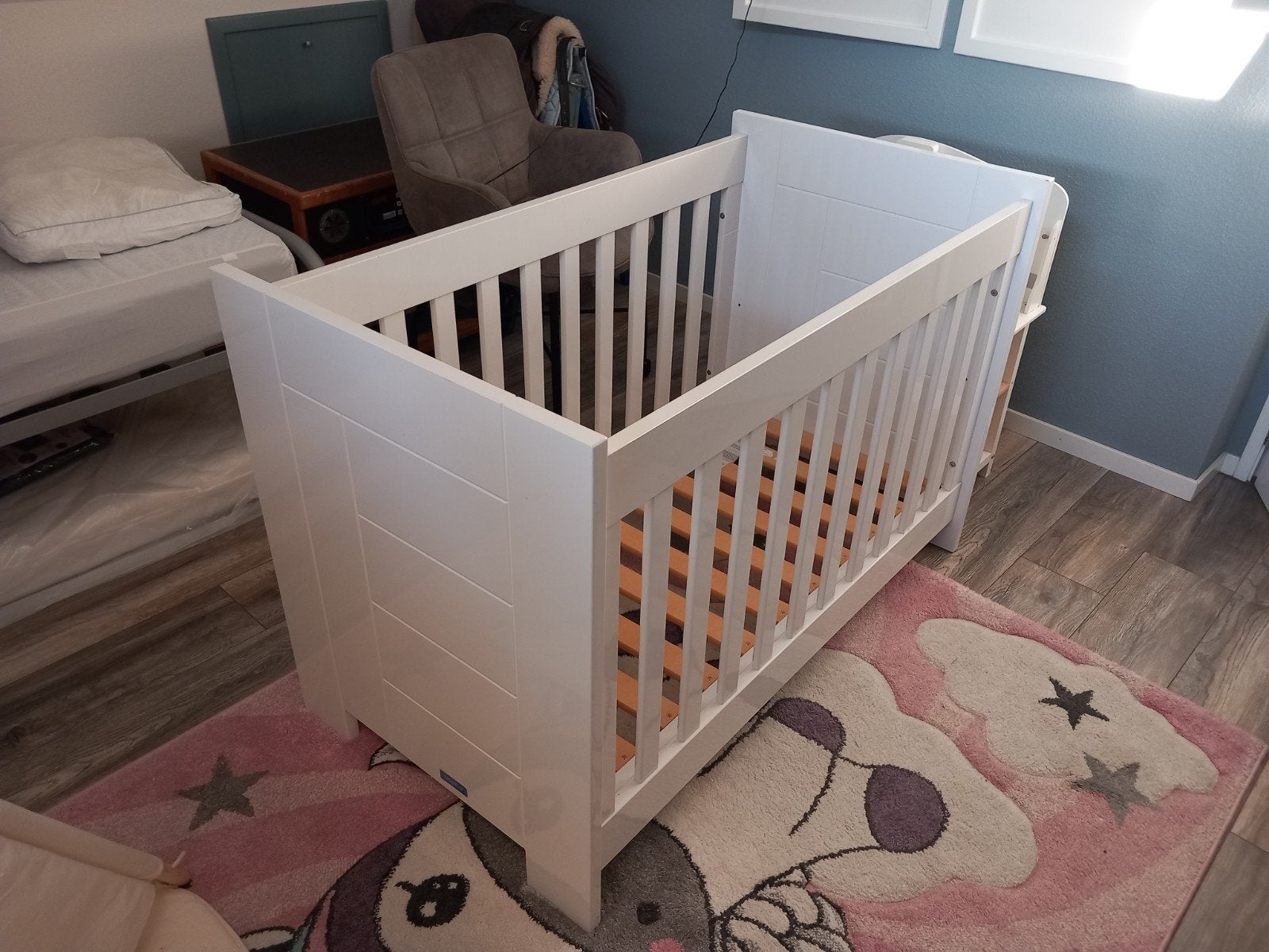 Bopita manhatten kinderbedje bedje babybed ledikant., Ophalen, Zo goed als nieuw, Jongetje of Meisje