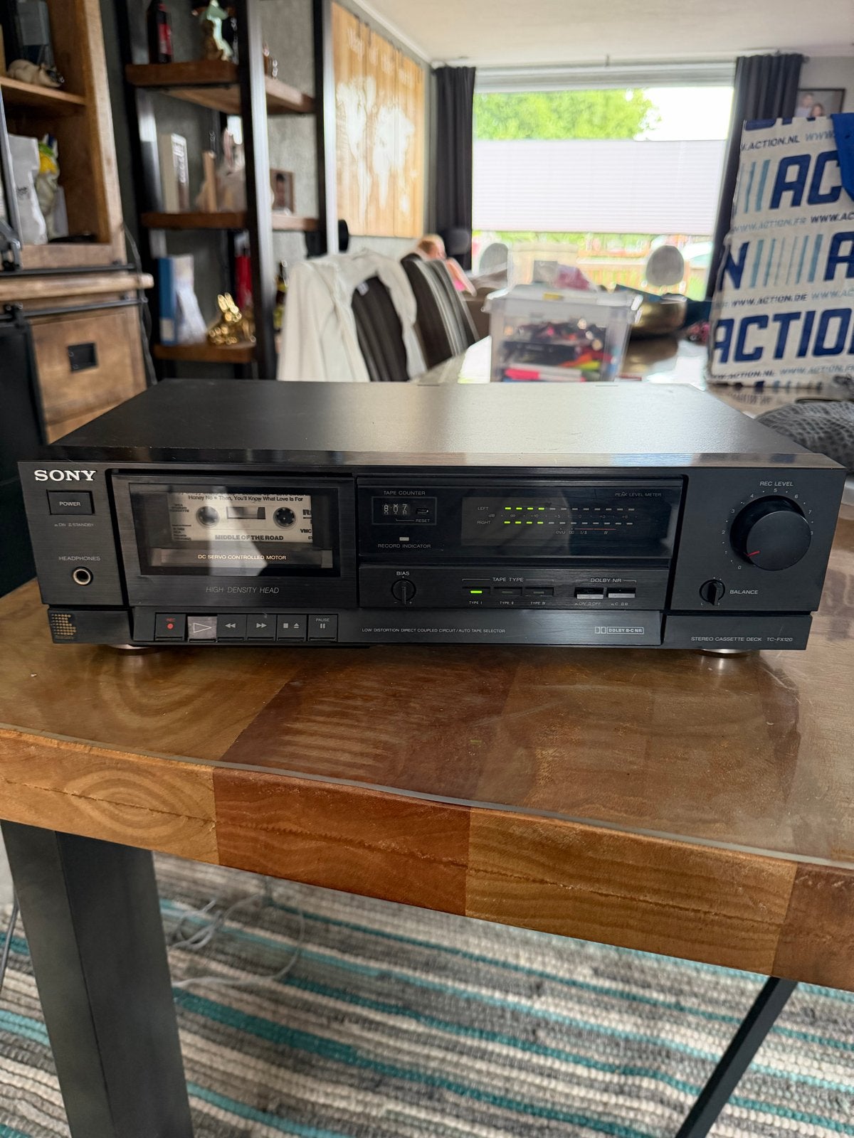 Sony TC-FX120 Stereo Cassettedeck - Vintage Hifi, Ophalen of Verzenden, Enkel, Sony, Tiptoetsen