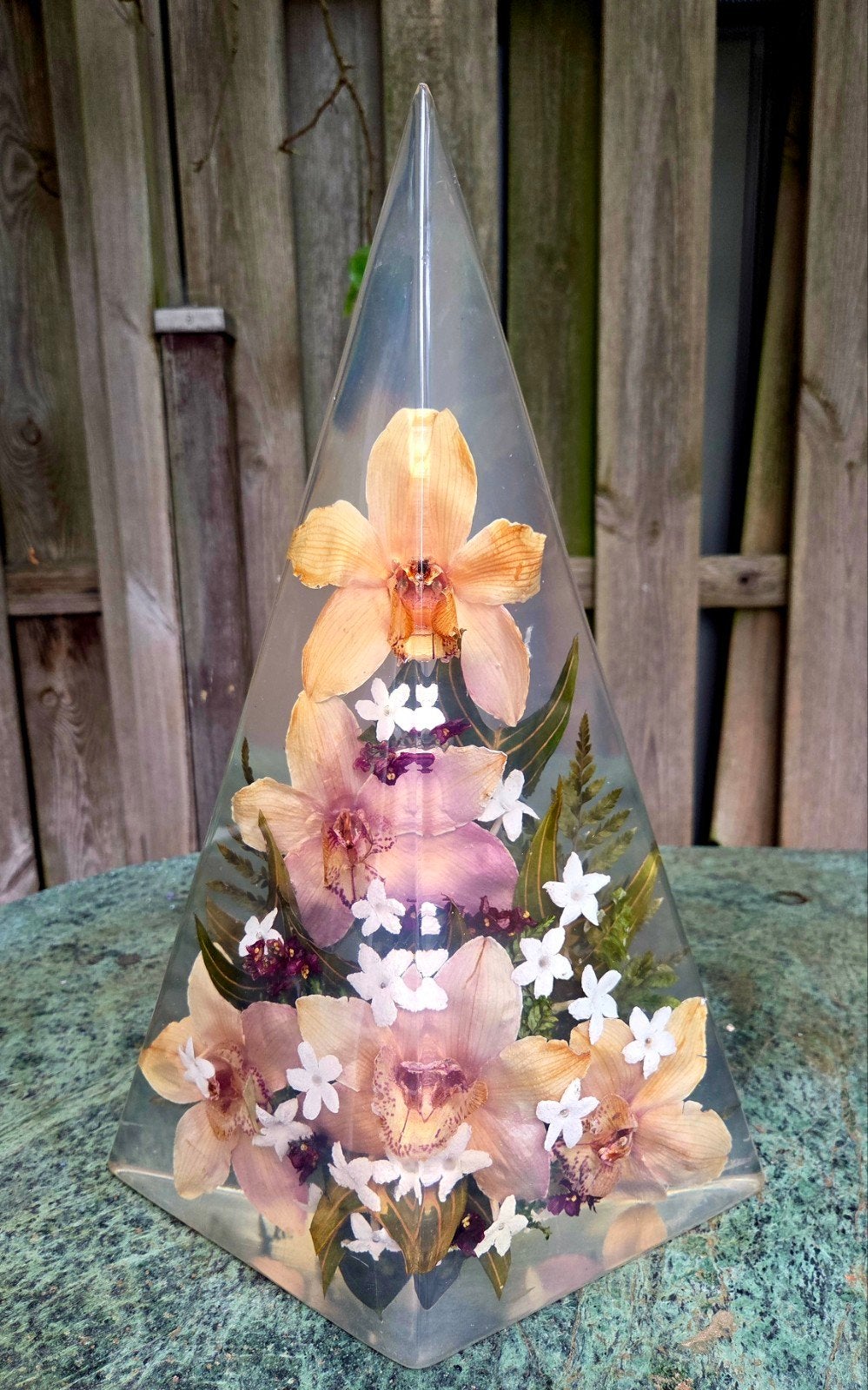 Epoxy stuk met bloemen 49 cm groot !, Verzamelen, Beelden en Beeldjes, Ophalen of Verzenden, Dier