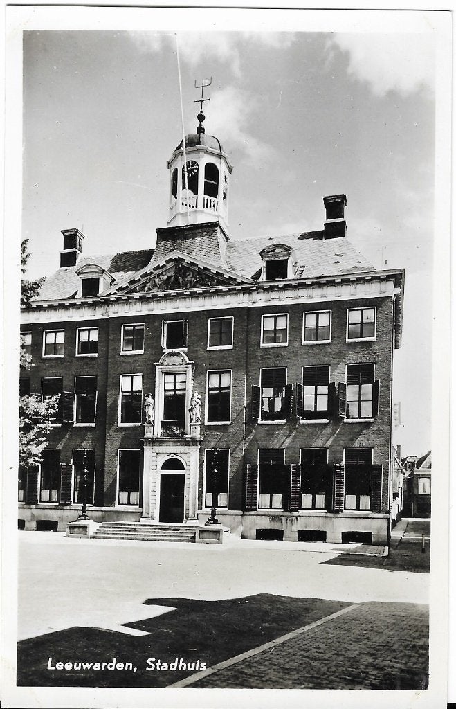 Leeuwarden, Stadhuis, toren, klok, Verzenden, 1940 tot 1960, Ongelopen, Friesland