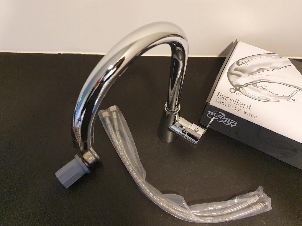 Keukenkraan Mengkraan Chroom Hoog model | Magazijn opruiming, Doe-het-zelf en Verbouw, Sanitair, Ophalen of Verzenden, Nieuw, Chroom