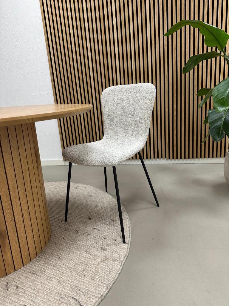 Kick Vigo eetkamerstoel Creme - Set van 6 - Nieuw in doos, Huis en Inrichting, Kick, Wit, Nieuw, Ophalen of Verzenden