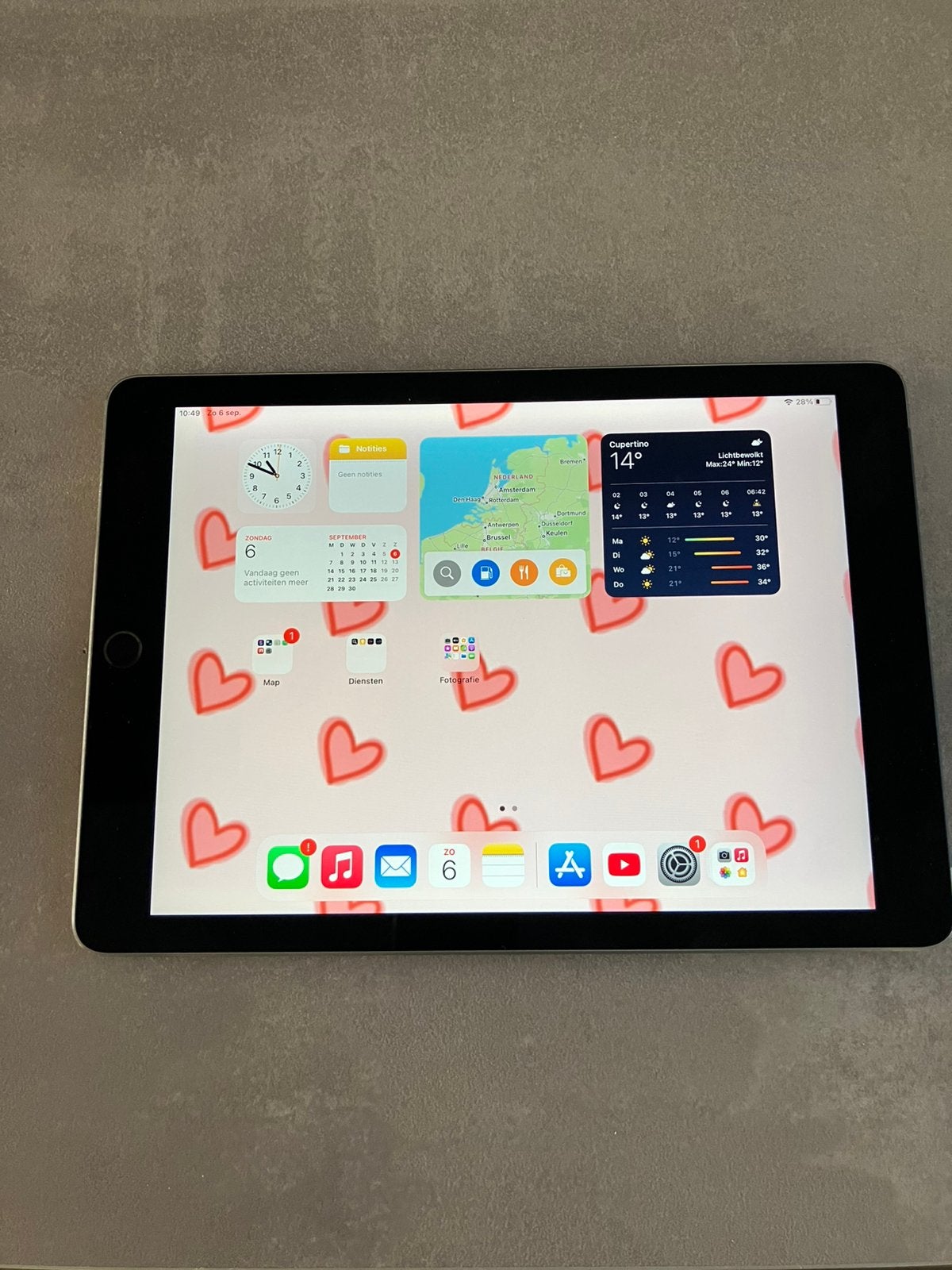 Ipad Air 2 128GB, Ophalen, Zo goed als nieuw, 10 inch, Apple iPad Air