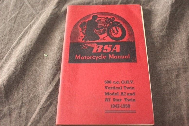 BSA A7 500cc 1947-1950 motorcycle owner's manual Star Twin, Ophalen of Verzenden, Yamaha