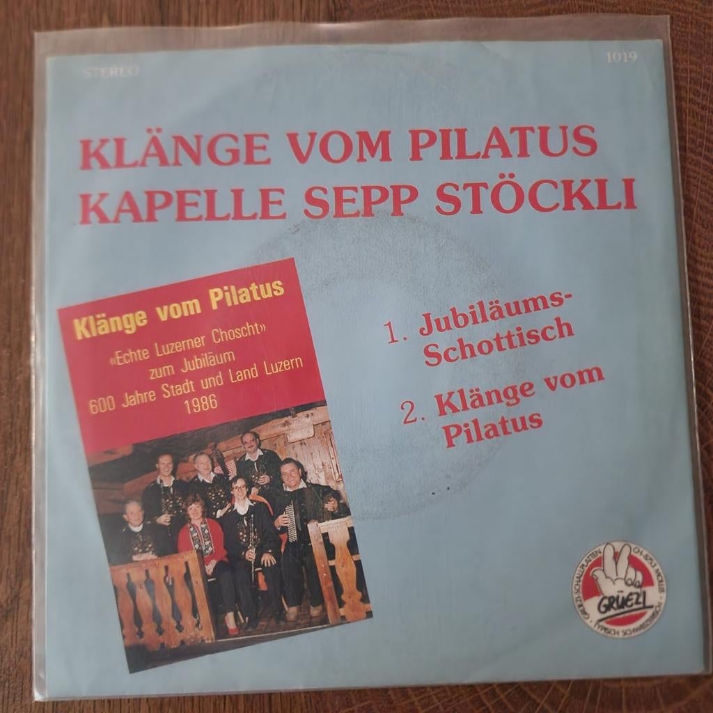 Klänge vom Pilatus Kapelle Sepp Stöckli Vinyl Single, Ophalen of Verzenden, Gebruikt