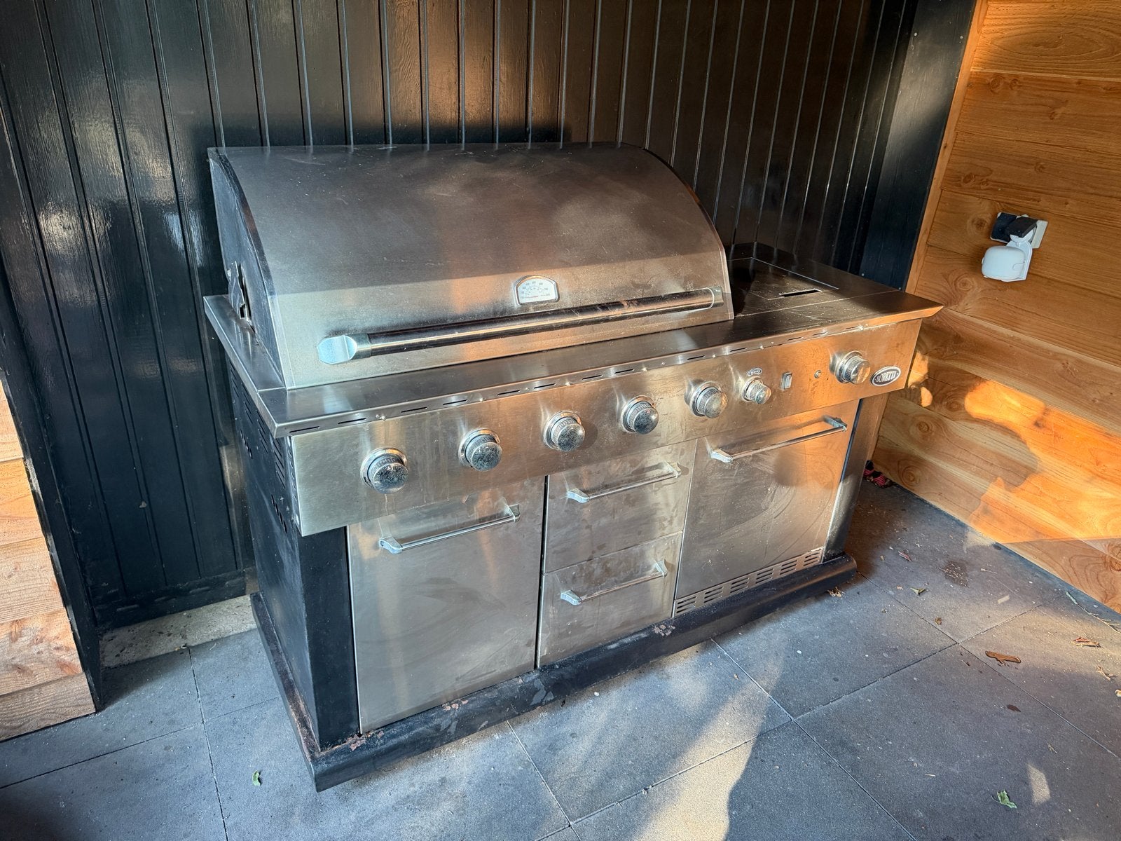 Boretti Luciano Buitenkeuken met Koelkast, Tuin en Terras, Ophalen, Gebruikt, Gas, Vrijstaand