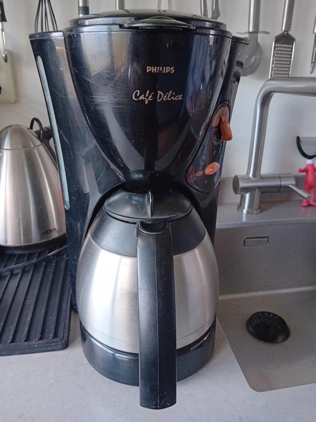 Philips Café Délice Koffiezetapparaat met Thermoskan, Witgoed en Apparatuur, Koffiezetapparaten, Ophalen, Gebruikt, 10 kopjes of meer