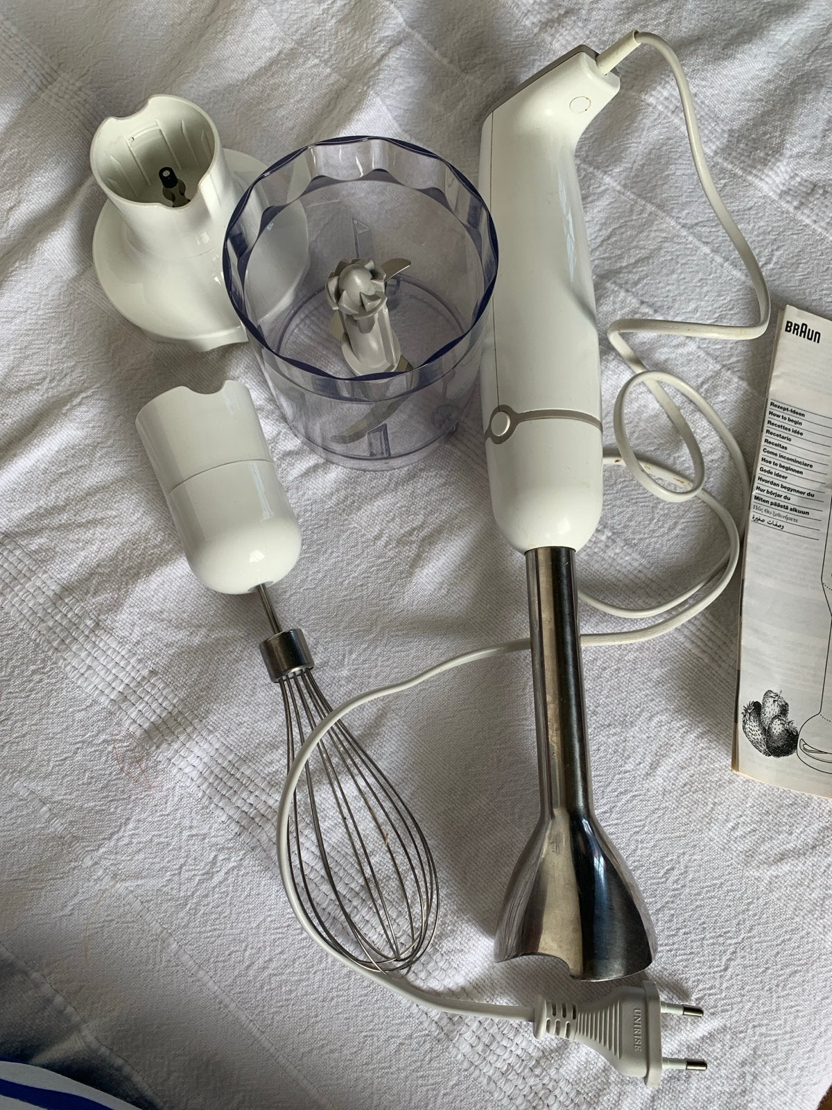 Braun Multiquick Minipimer staafmixer met accessoires, Witgoed en Apparatuur, Keukenmixers, Minder dan 1 liter, Ophalen of Verzenden