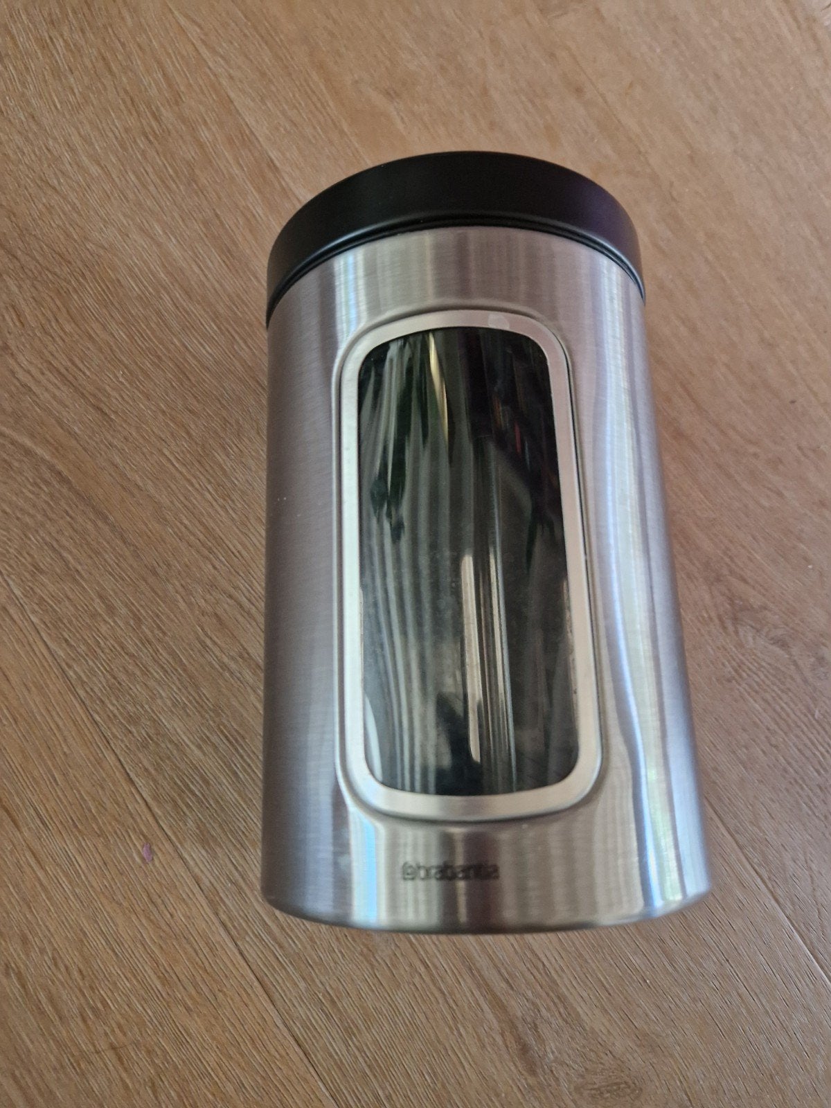Brabantia Voorraadpot - RVS met kijkvenster, Ophalen, Zilver, Zo goed als nieuw, Voorraadpot