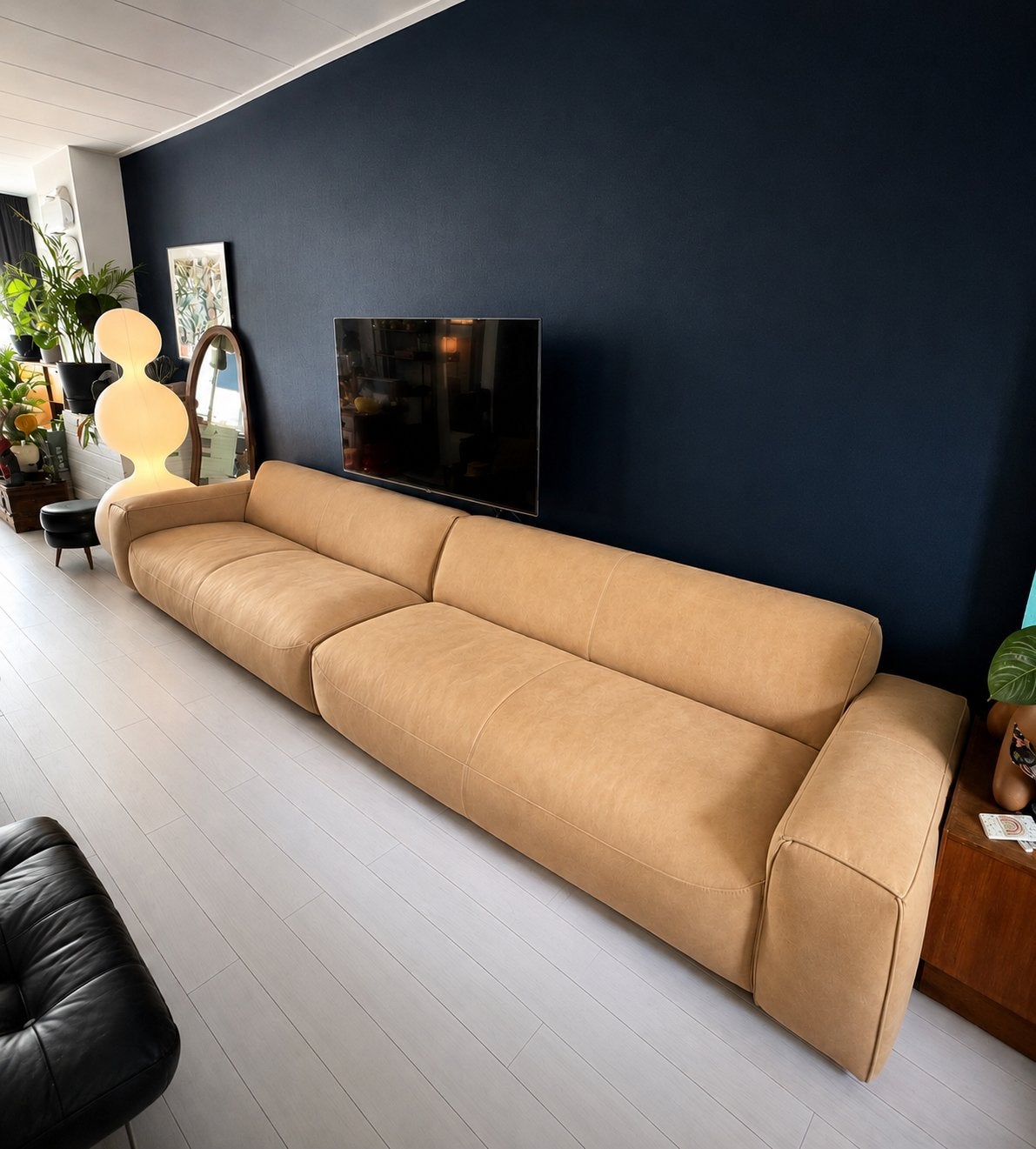 Goossens bank z.g.a.n., 300 cm of meer, 75 tot 100 cm, Ophalen of Verzenden, Zo goed als nieuw