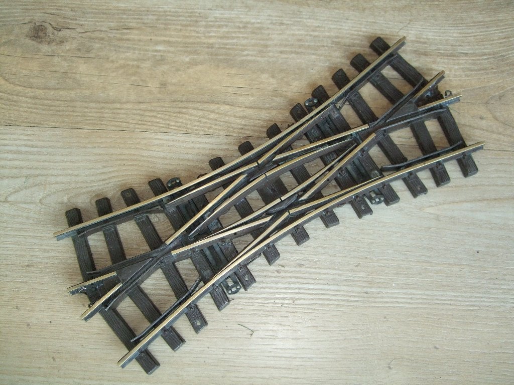 LGB kruiswissel, Gebruikt, Gelijkstroom, Rails, Ophalen of Verzenden