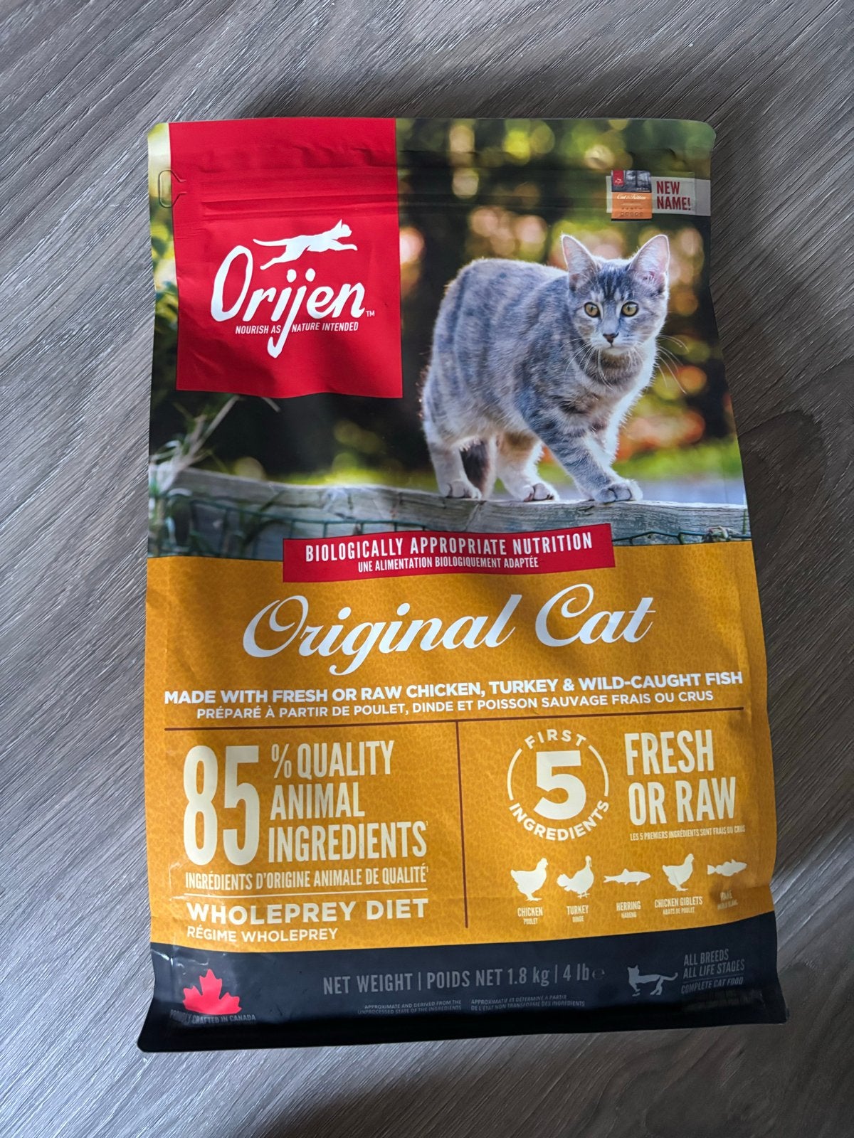 Orijen kattenvoer 1.8kg, normale prijs 35 euro., Ophalen of Verzenden, Kat
