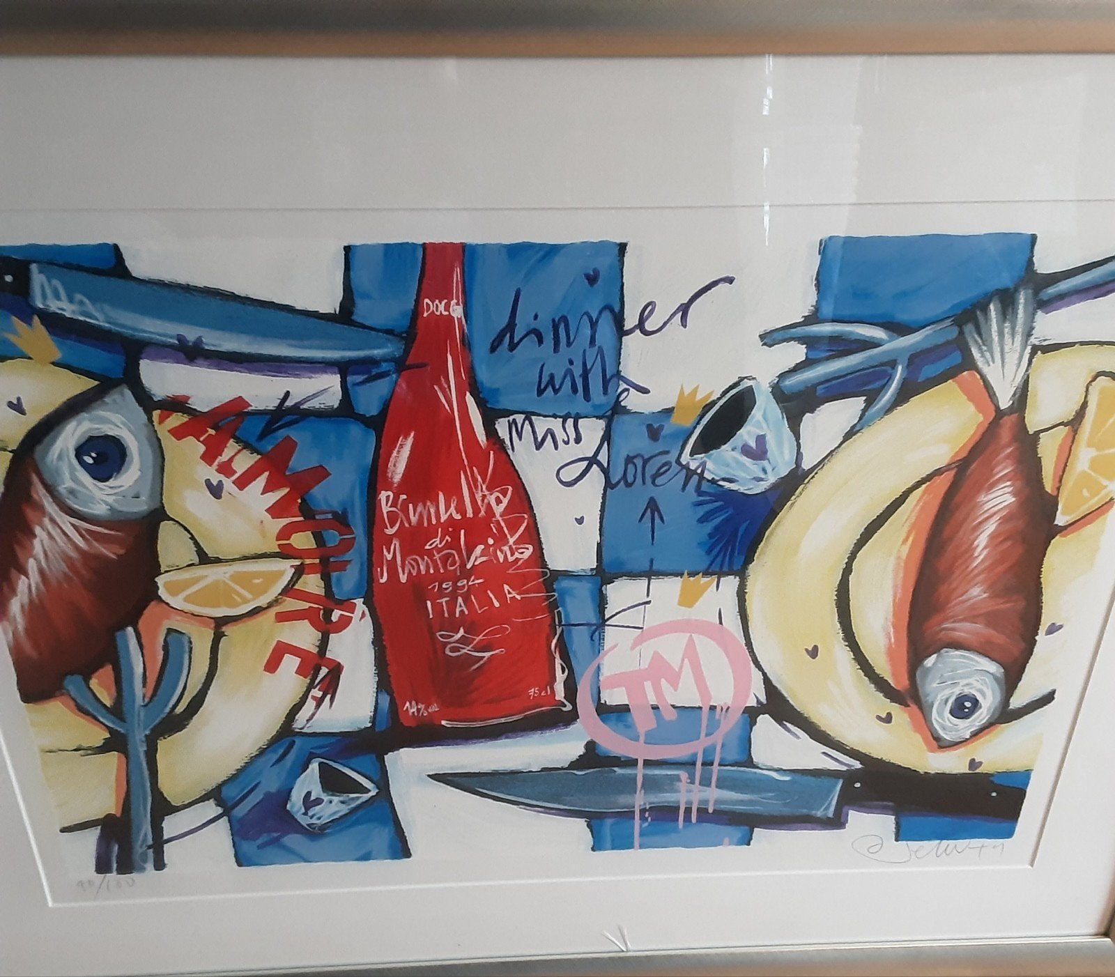 Selwyn - Dinner with Miss Loren - Bijenkorf art Gallery, Antiek en Kunst, Ophalen