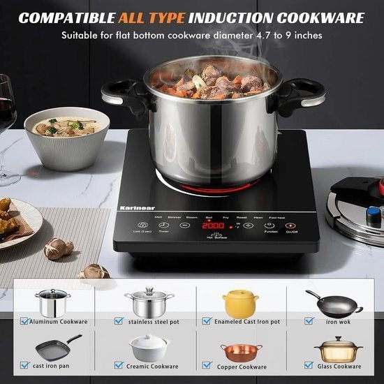 Inductie kookplaat - Induction Hob - Elektrische Brander - D, Corvance B.V., Verzenden, Nieuw, Corvancebol@gmail.com
