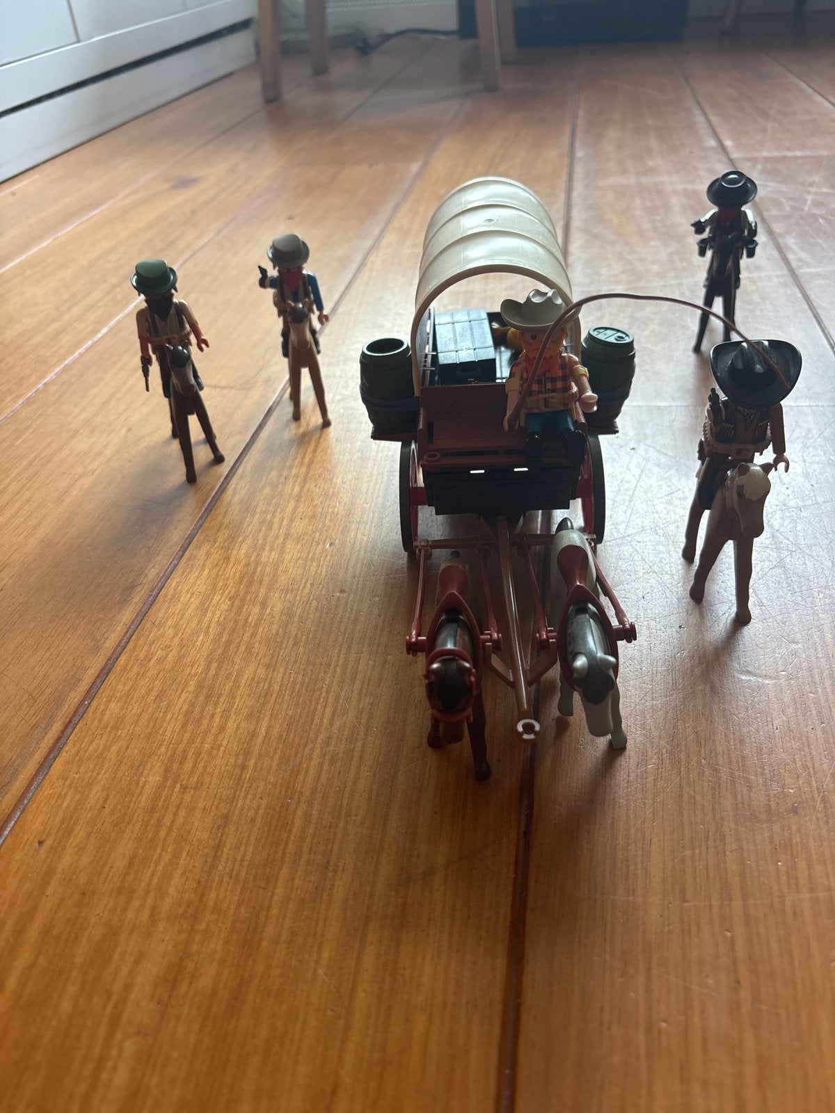 Complete Playmobil set: Huifkar met bandieten, Ophalen, Gebruikt, Complete set, Voertuig