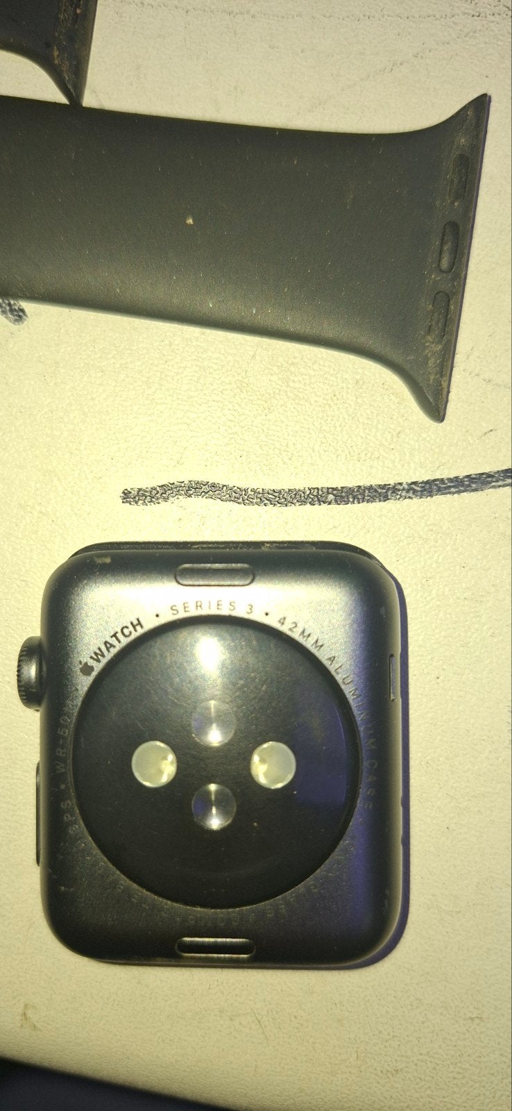 Apple watch defect., Ophalen of Verzenden, Gebruikt, Zwart, IOS