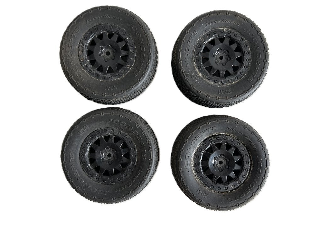 4x offroad banden met velg 1/10 rc auto