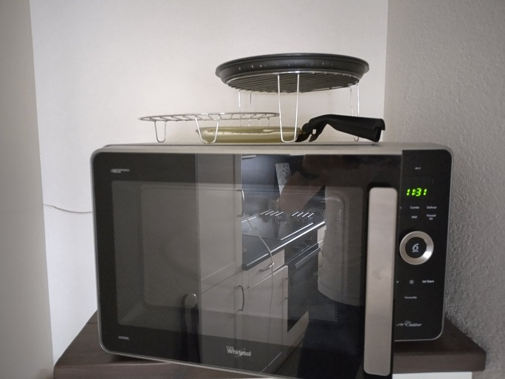 Combi oven/magnetron Whirlpool JQ278 6th sense, Witgoed en Apparatuur, Magnetrons, Ophalen, Combimagnetron, Crisp, Gebruikt