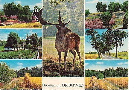 Ansichtkaart 	Drouwen	7-luik, Verzenden, 1960 tot 1980, Gelopen, Drenthe