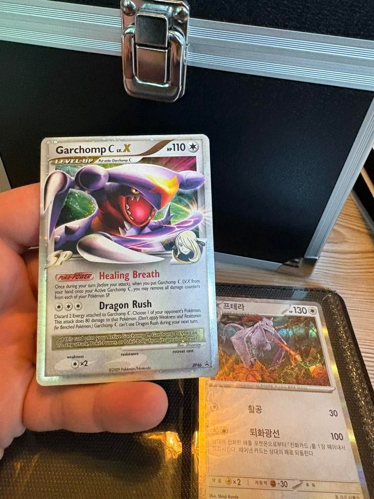 Garchomp c lv x, Hobby en Vrije tijd, Verzamelkaartspellen | Pokémon, Zo goed als nieuw, Meerdere kaarten, Foil, Ophalen of Verzenden