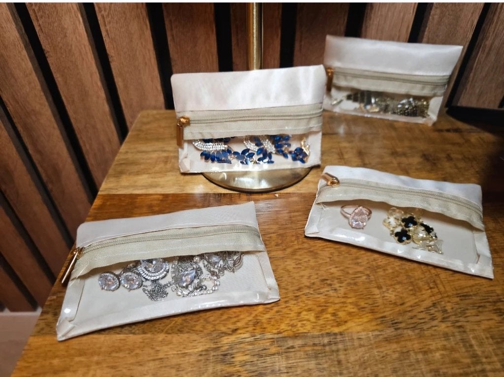 Sieraden organizer, Softcase, Beige, Nieuw, Ophalen of Verzenden