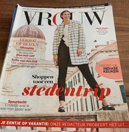 Vrouw, interview met BN'ers, Ophalen of Verzenden, Zo goed als nieuw, Damesbladen