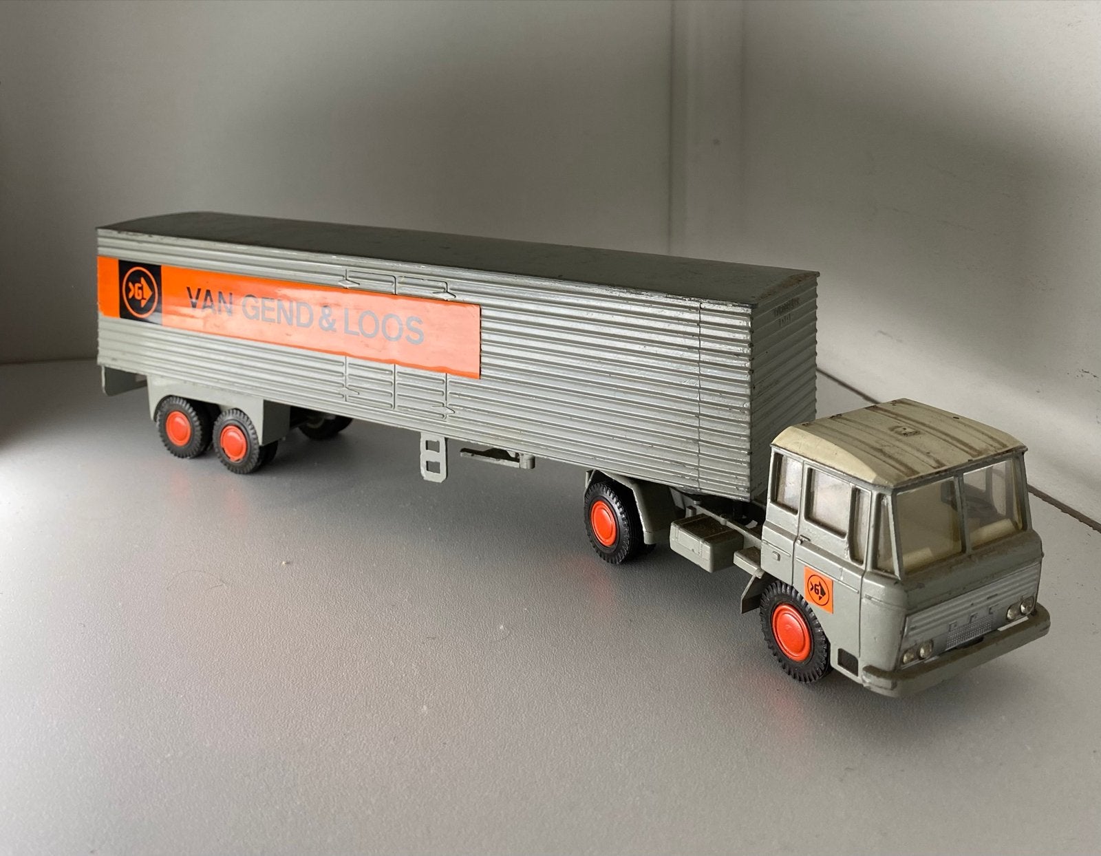 Vintage Van Gend & Loos vrachtwagen model, Overige merken, Gebruikt, 1:32 tot 1:50, Ophalen of Verzenden