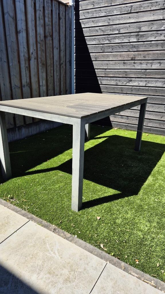 Tuintafel, Ophalen, Zo goed als nieuw, Rechthoekig, Aluminium