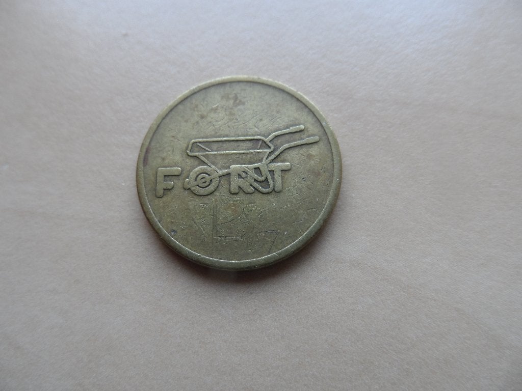 Koffie penning kantine munt FORT, Postzegels en Munten, Ophalen of Verzenden, Overige materialen